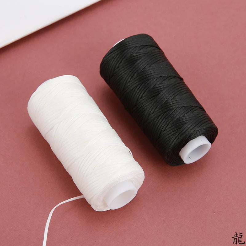 Leather Craft DIY Project 150D Leather Sewing Polyester Flat Wax String Diameter 0.8mm 30 Meter