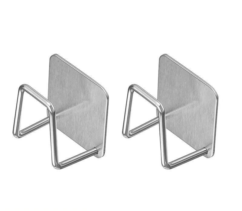 Kitchen Non Perforated Stainless Steel Storage Rack, Wall Mounted Pot Cover Rack, Cabinet Bottom Cutting Board Storage Rack