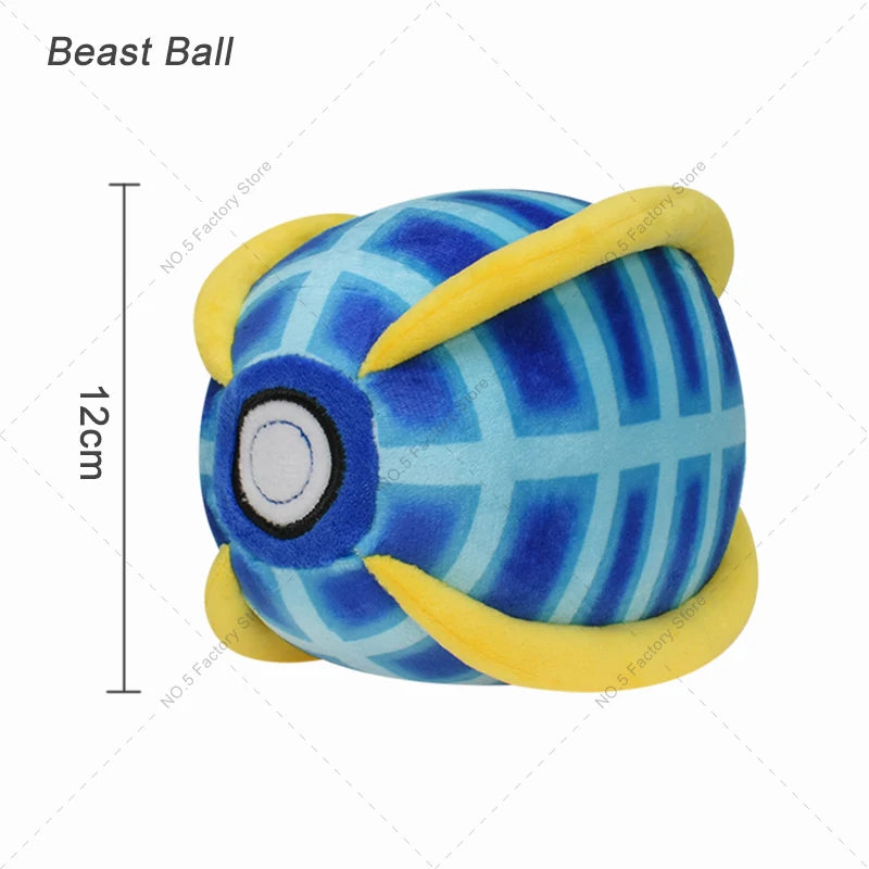 9Styles Pokemon Plush Pokeball Stuffed Toy Master Ball Poke Ball Great Ball Beast Ball Dusk Ball Hisuian Ultra Ball Peluche Doll