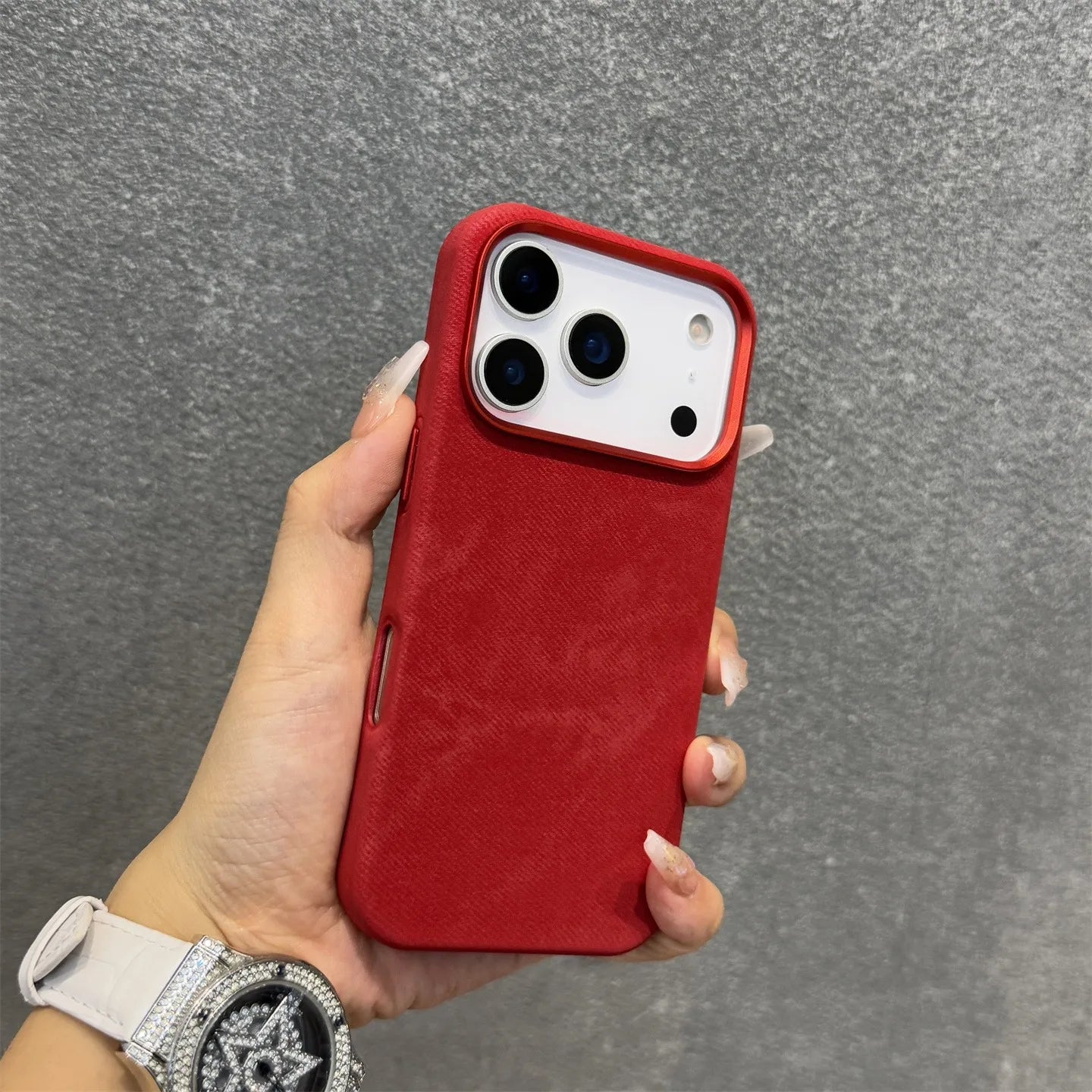 Luxury Built-in For Magsafe Flannel Case For iPhone 17 Pro Max 16 15 14 13 iPhone Air Plus Magnetic Wireless Charge Matte Cover