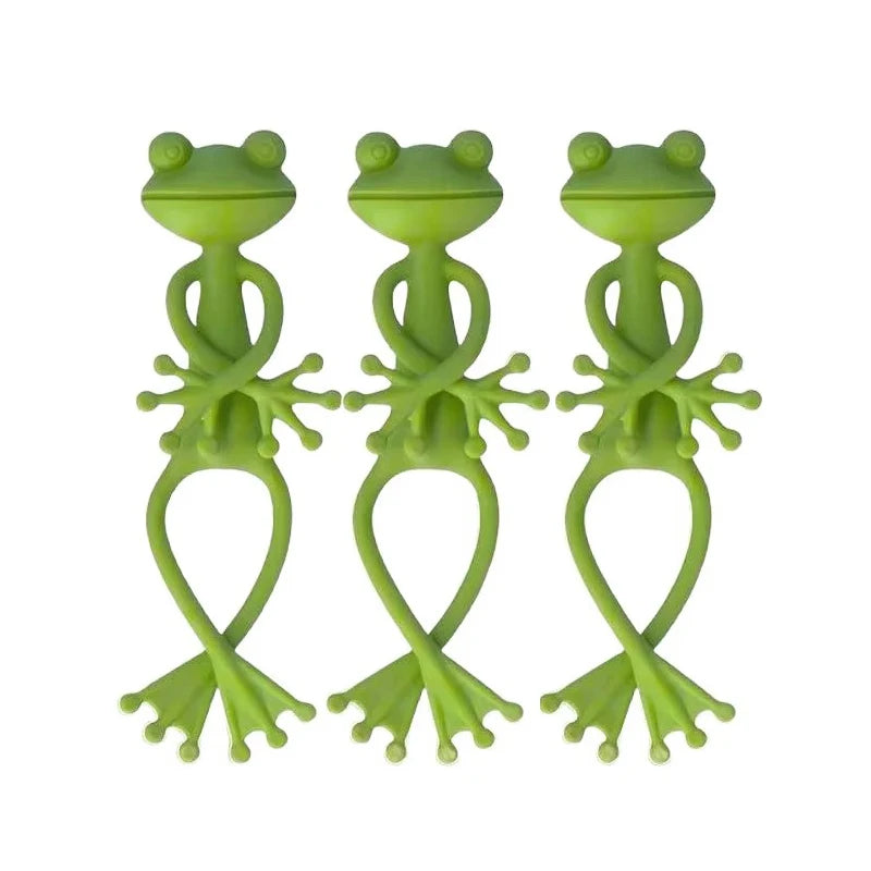 1/3/5 Pcs Frog Plant Stand Plant Tie Cute Flower Pot Hugger Plant Vegetable Climbing Fixture Clips Garden Planter Stake Decor