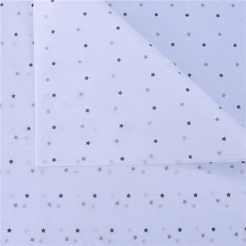10 Sheets/lot 50*70 Cm Gift Wrapping Paper DIY Handmade Craft Star Love Dot Pattern Tissue Paper  Floral Packaging Material