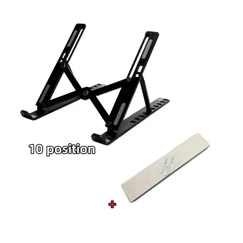 Multi-Angle Ergonomic Notebook Stand 10 Gear Height Adjustable Foldable Portable Laptop Bracket Heat Dissipation Computer Holder