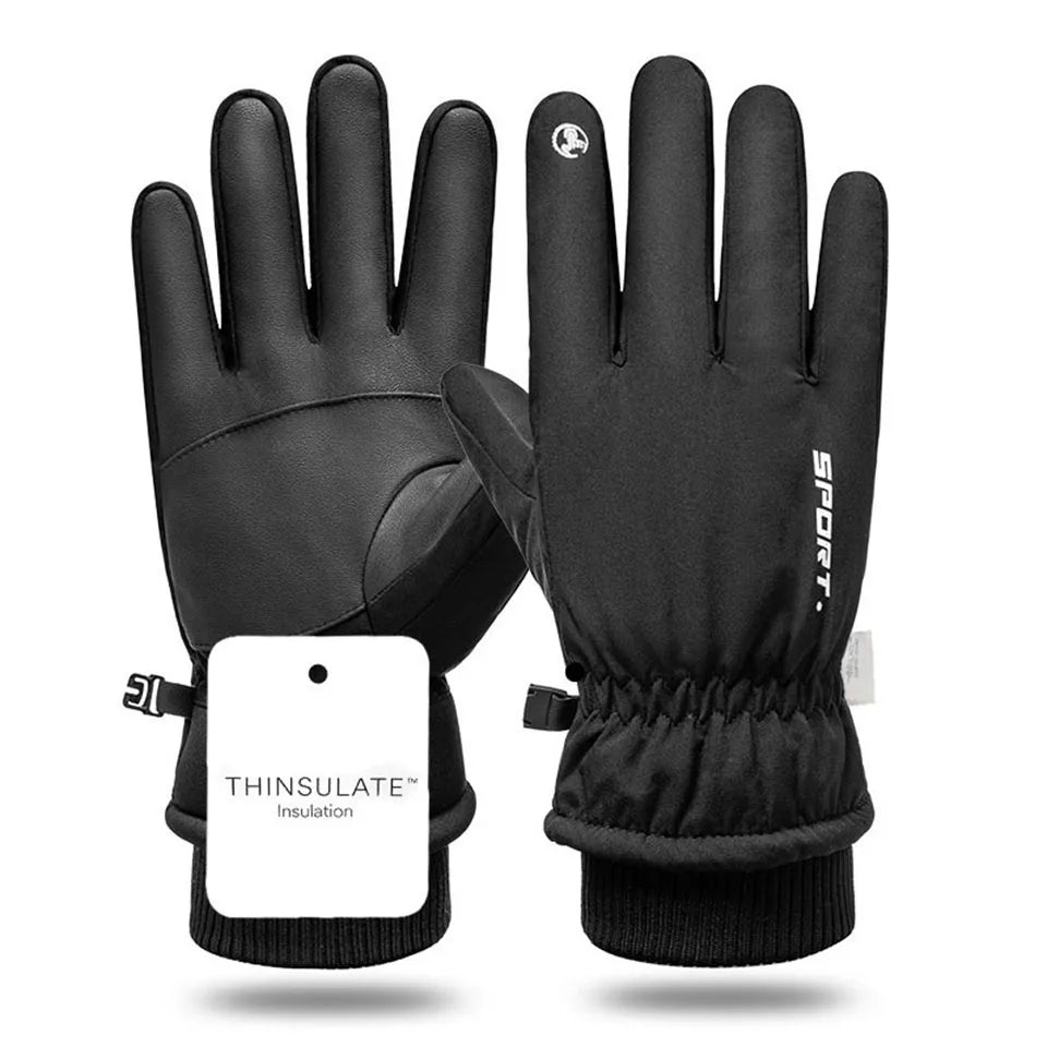 GTUBIKE Waterproof Men’s Women’s Winter Cycling Gloves Thermal Touchscreen Ski Gloves for Running Outdoor Sports Gloves