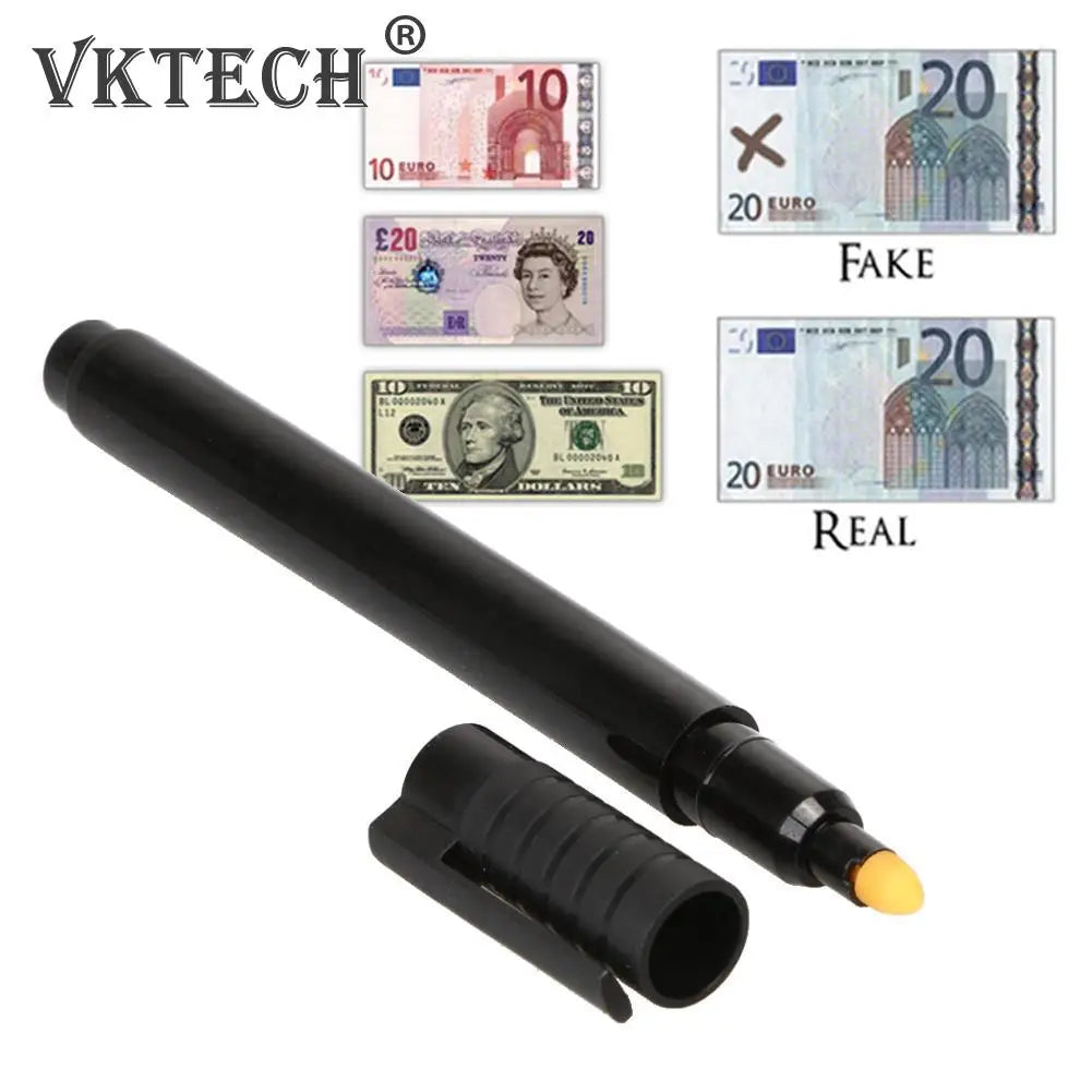 1/2Pcs Portable Money Checker Pen Fake Banknote Marker Ink Currency Tester Water-based Checking Marker Counterfeit Detector