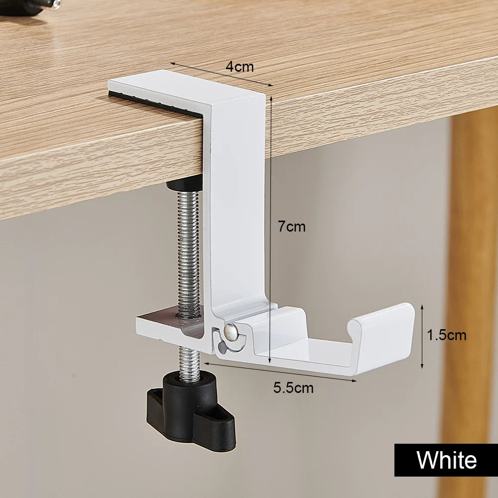 Adjustable Desk Edge Hook Punch-free Hanging Bag Hanger Removable Handbag Holders  Foldable Multi-functional Table Hook