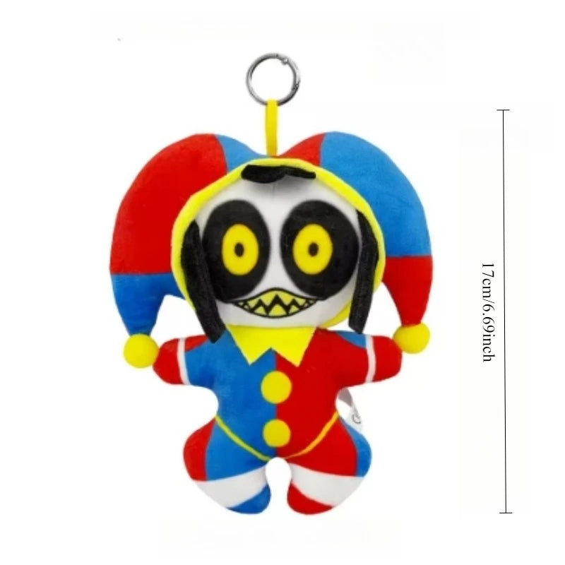 25CM Amazing Digital Doll Circus Maid Jax Plush Magical Rabbit Clown Cartoon Periphery Suitable Fans Home Collection Decoration
