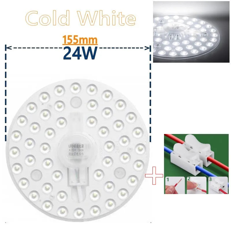 50W 36W 24W 18W 12W LED Ring PANEL Circle Light SMD LED Round Ceiling board circular lamp board AC 220V 230V 240V LED light