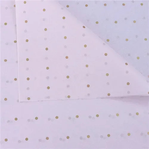 10 Sheets/lot 50*70 Cm Gift Wrapping Paper DIY Handmade Craft Star Love Dot Pattern Tissue Paper  Floral Packaging Material