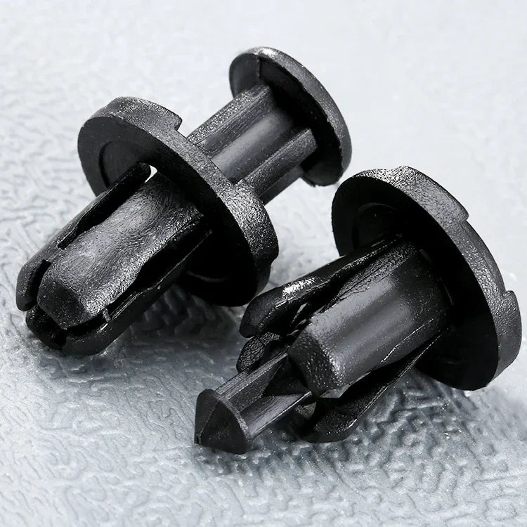 50Pcs Car Fastener Black Nylon Push-Type Engine Cover Car Rivet Clips Fits for Subaru Impreza Forester 909140007 10mm Hole