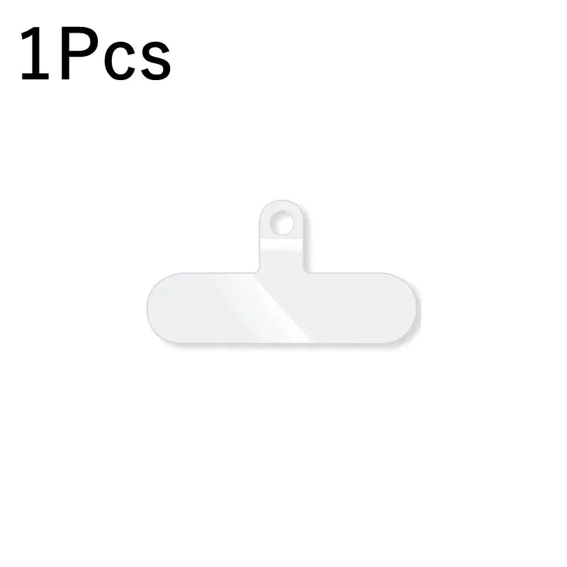 1/3/5Pcs Transparent Mobile Phone Anti-lost Lanyard Card Gasket Universal Detachable Phone Hanging Cord Strap Patch Tether Pad