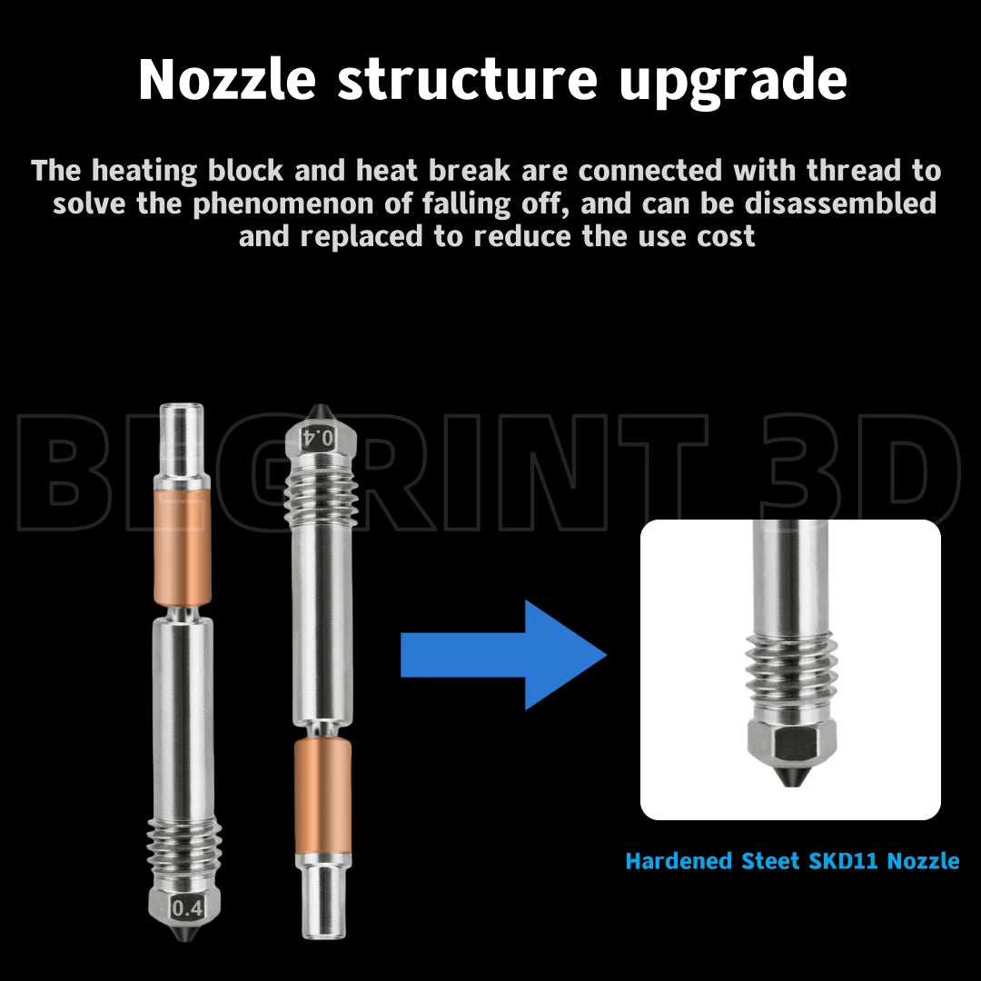 New Upgrade TZ-E3 3.0 Hotend Kit For Ender 3/CR10/VORON 2.4 Hight Speed Print Head Hi-End Extruder J-head Hot End For Ender3 V2