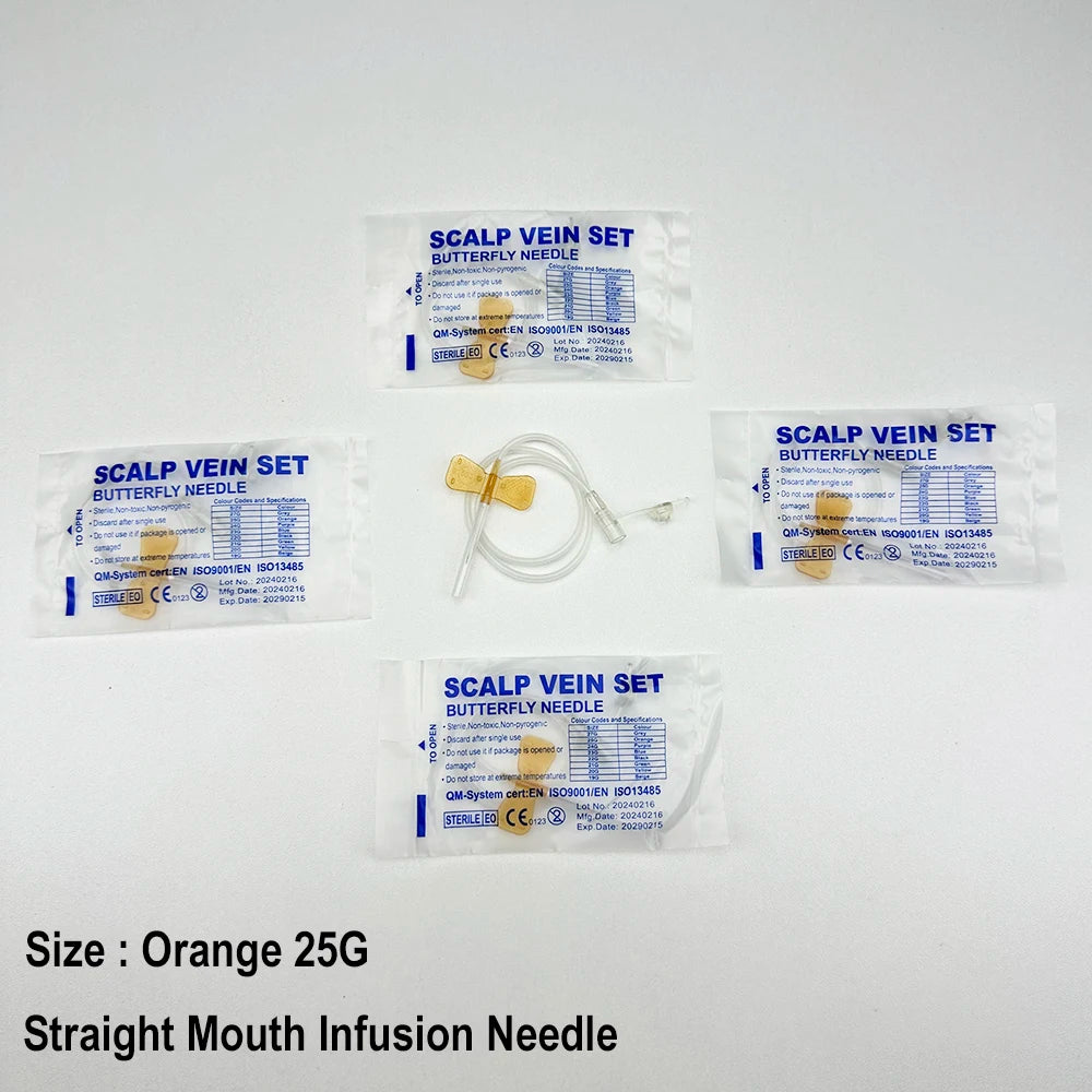 100PCS/Disposable Animal Straight Mouth Butterfly Infusion Needle Double Wing Infusion Needle Pet Care Room