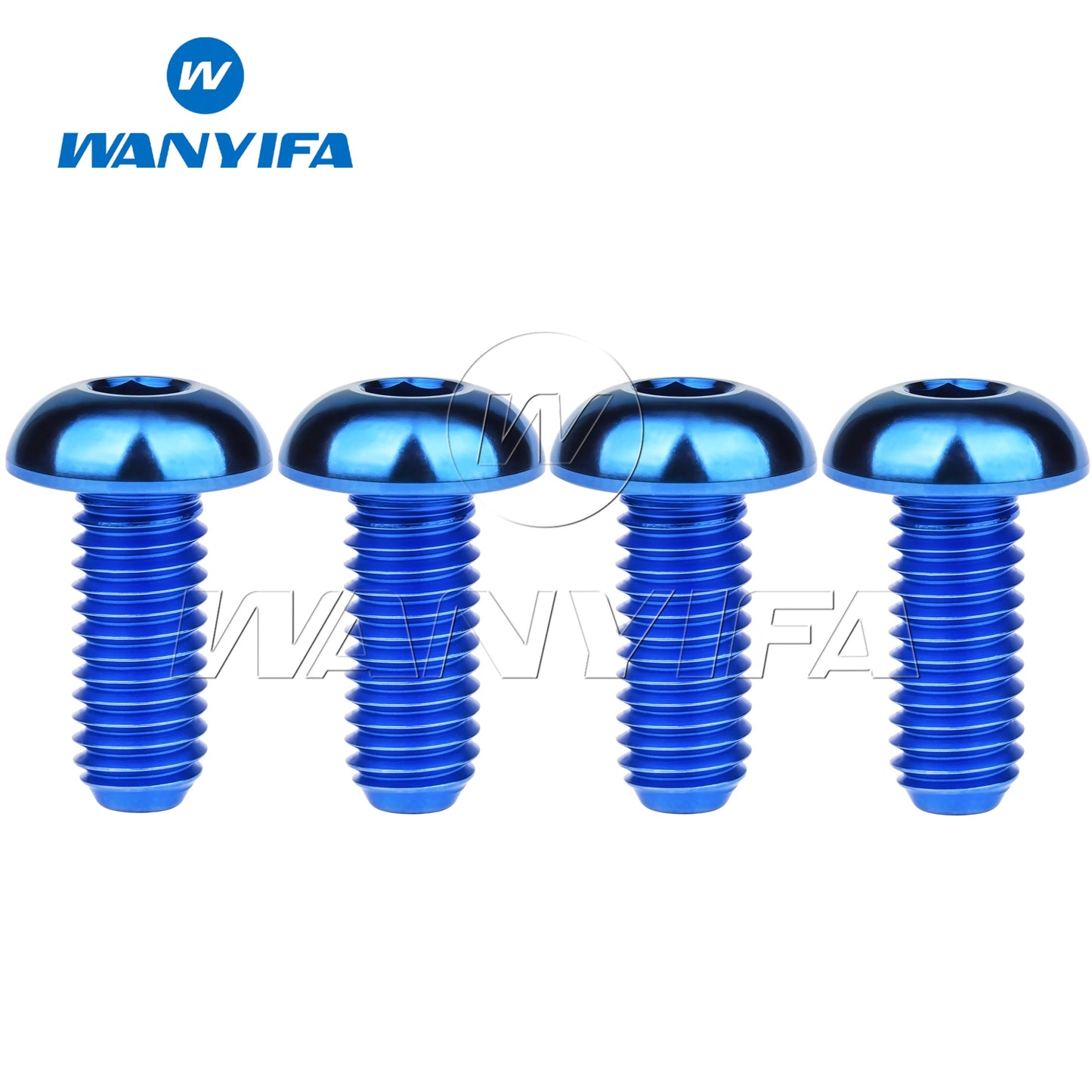 Wanyifa Titanium Bolts M5x8 M5x10 M5x12 M5x15mm Round Head Inner Hexagon Screw for Bicycle Bottle Cage