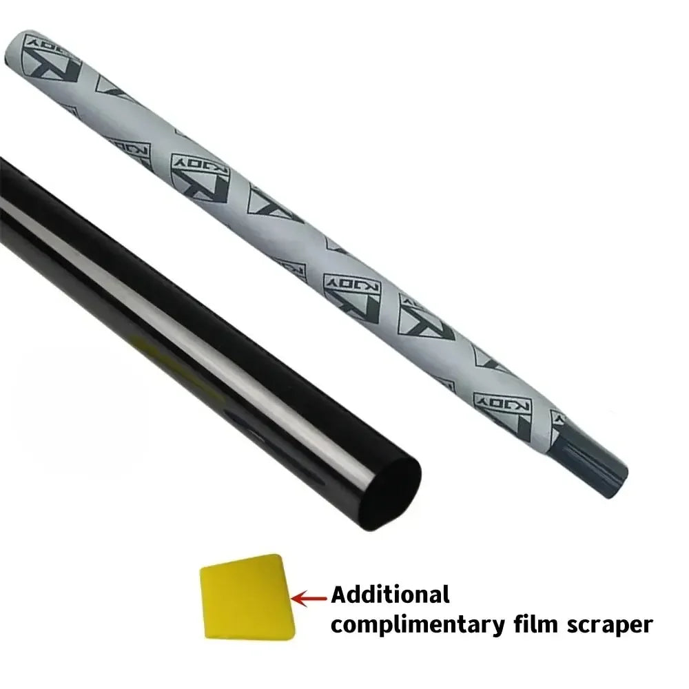 KKJOY 3Mx50CM VLT Black Car & Home Window Film Pearl Finish Solar UV Protector Easy Stick UV Blocking Sticker