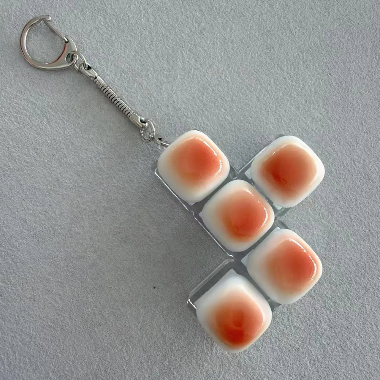 Bread Keycap Stress Relief shine Clicker Keychain Mechanical Keyboard Button Decompress Fingertip Keyring fidget toy sensory toy