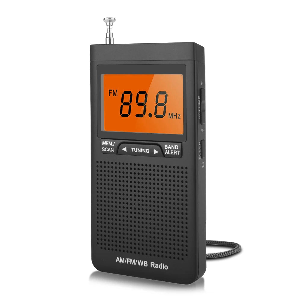 NOAA Weather Radio AM FM WB Stereo Pocket Radio Mini Portable Player Emergency Handheld Receiver sell like hot cakes