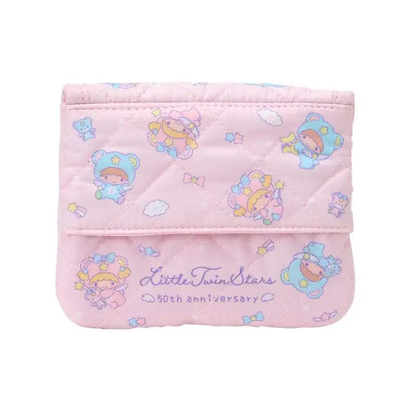 Cartoon Sanrio Little Twin Stars 50th Anniversary Tissue Bag, Small Items, Miscellaneous Items, Wallet,  Hand-held Storage Bag