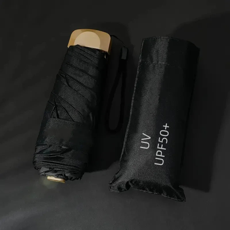 Mini Sun Umbrella Small Pocket Rain Travel Umbrella Vinyl Folding Umbrella UV Protection Sun Shade Pocket Parasol Capsule  자동