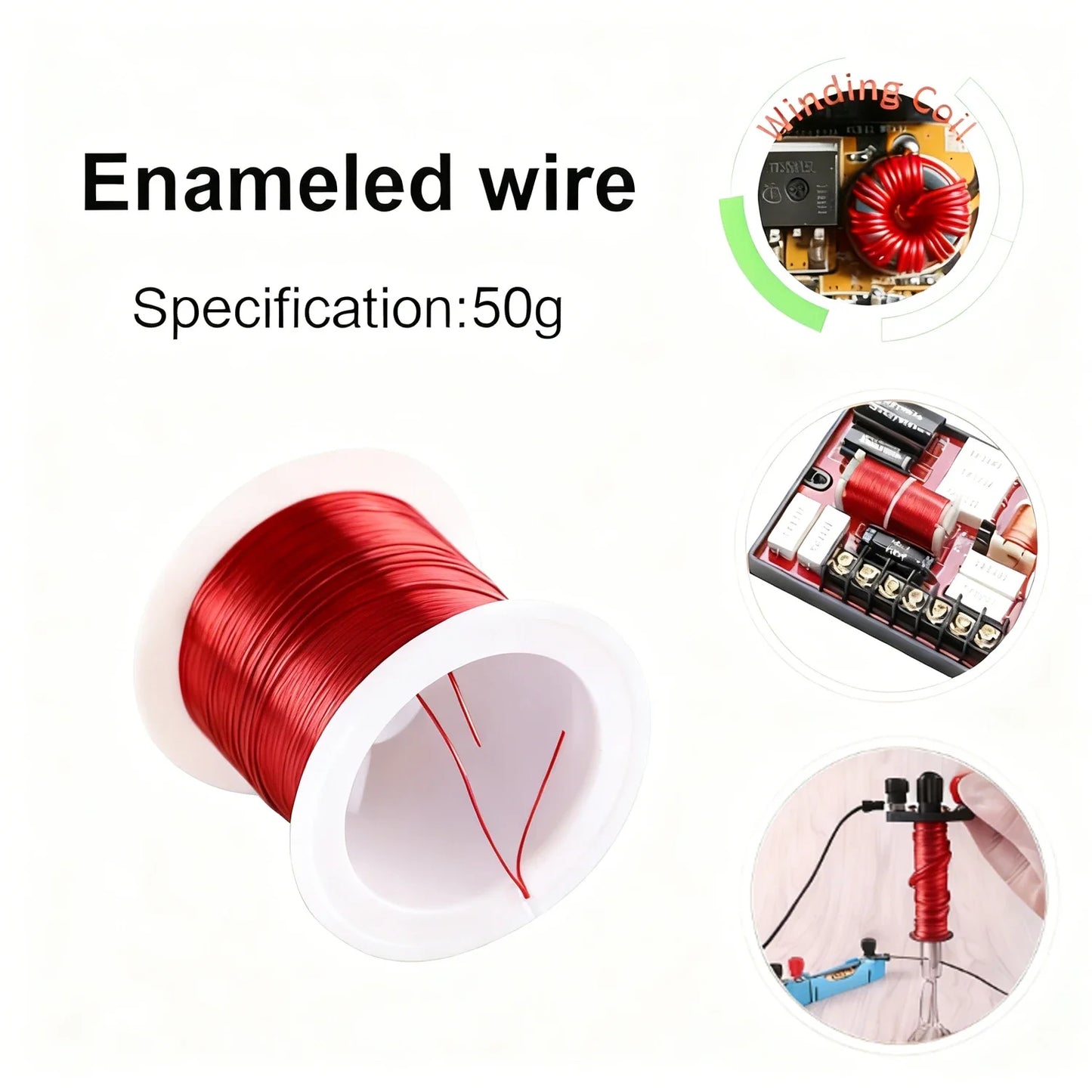 1-5 Rolls Fine Enameled Coppers Wire 0.1-1.0mm, Red Magnet Wire for Precision Coils, Jewelry Beads, DIY Electronics