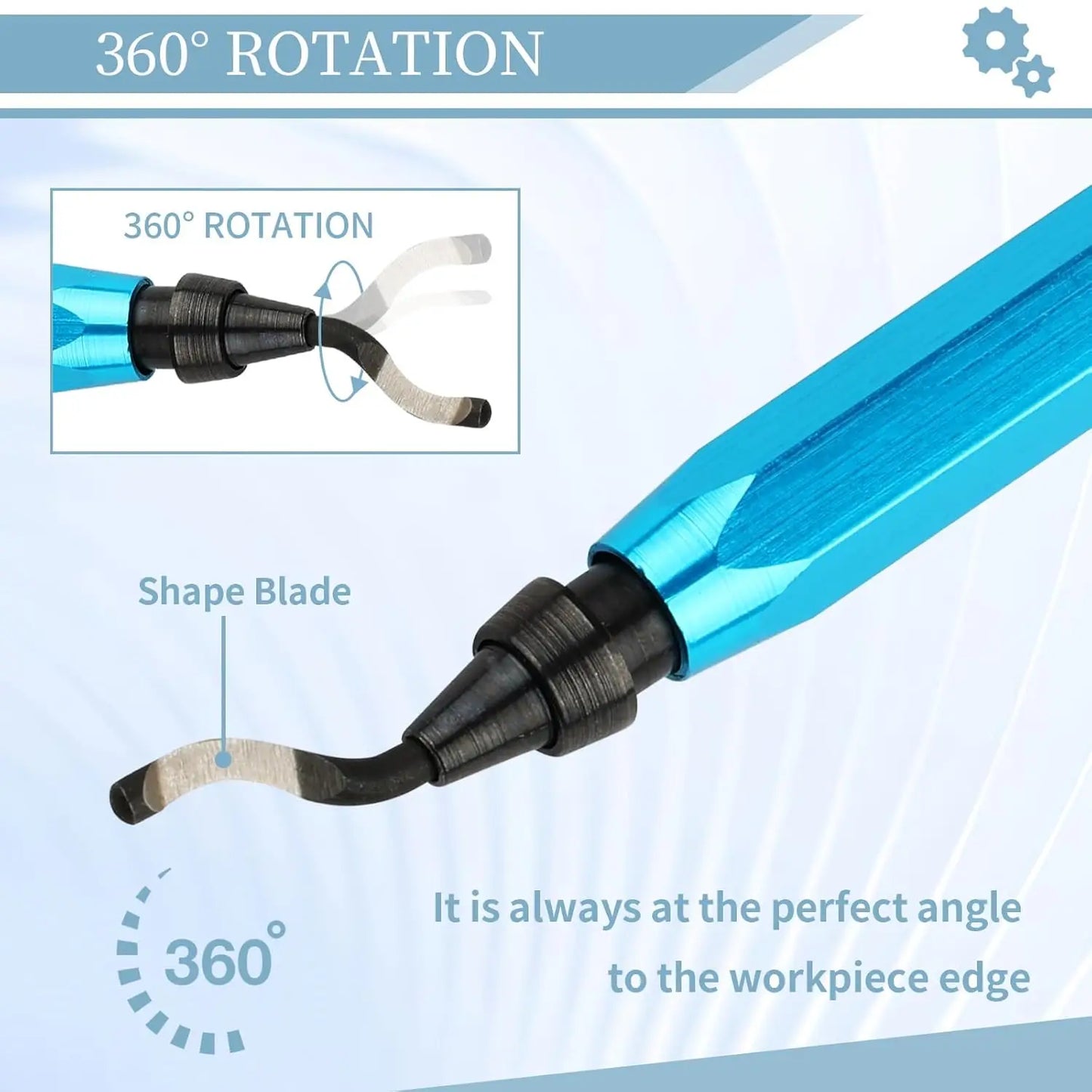 Deburring Tool with 12 High Speed Steel Blades, Deburring Tool 3D Printing, Deburring Tool for Metal,Plastic, 3D Printed Edges