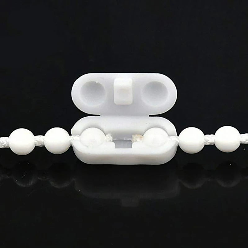 10pcs Plastic Roller Blinds Pull Cord Connector Curtain Chain Connector For Vertical Blinds Joiners Spare Tool Replacement