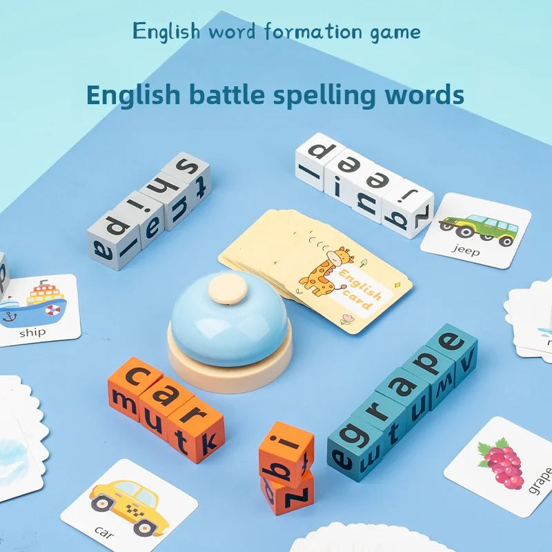 Educational toys for children to learn English vocabulary; early learning tools for English language development.