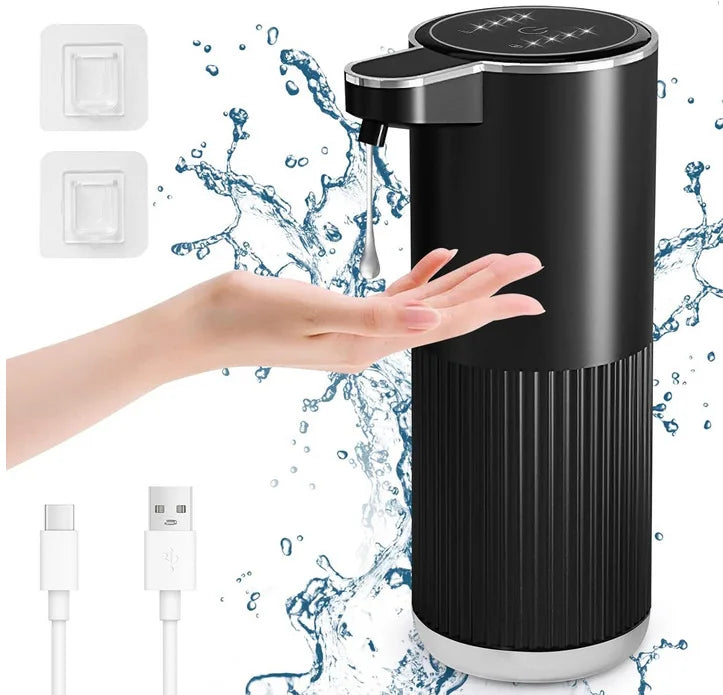 4-Level Adjustable 360ml Touchless Automatic Soap Dispenser, Wall Mount Hands Free Foam/Gel Dispenser
