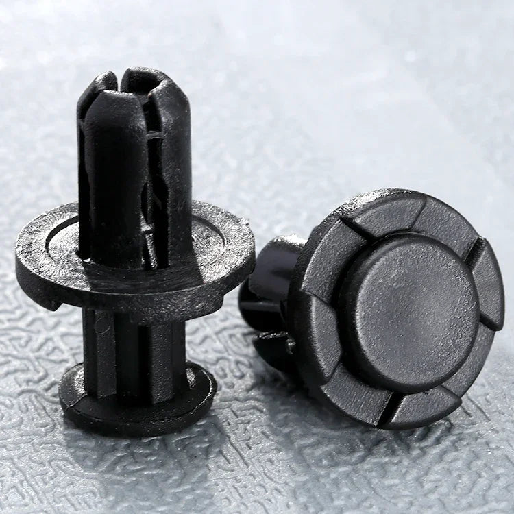 50Pcs Car Fastener Black Nylon Push-Type Engine Cover Car Rivet Clips Fits for Subaru Impreza Forester 909140007 10mm Hole