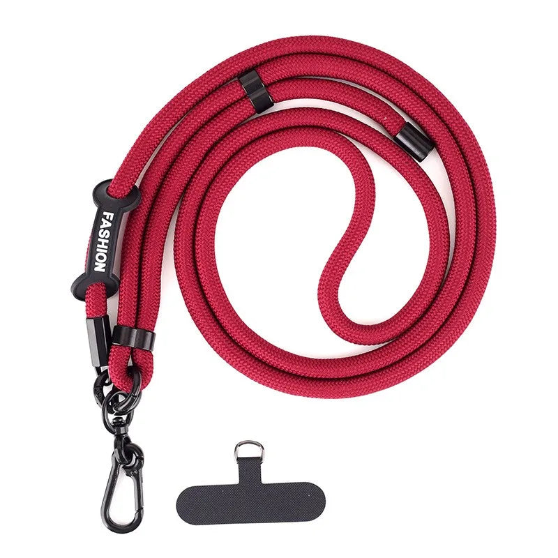 1Pc Adjustable Mobile Phone Strap Lanyard Crossbody XYun Lanyards Neck Rope with Patch for iPhone Cell Phone Hanging Cord Strap