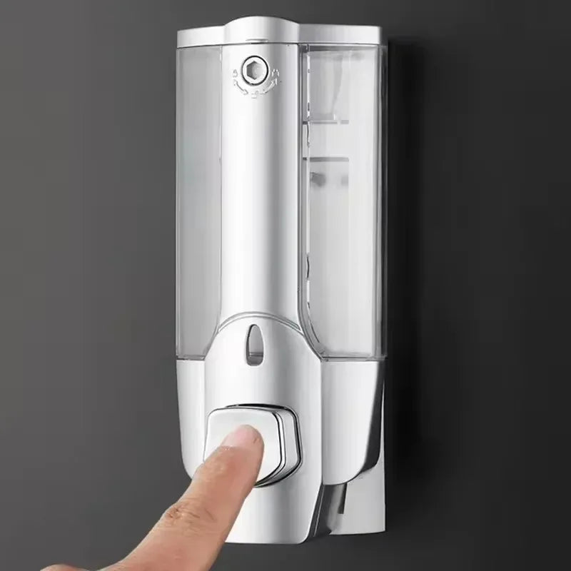 350ml Non Perforated Easy to Install Wall Mounted Shampoo Soap Dispenser for Hotel Bathroom Shower