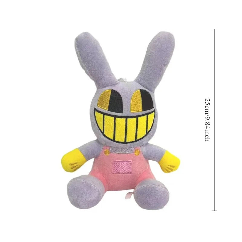 25CM Amazing Digital Doll Circus Maid Jax Plush Magical Rabbit Clown Cartoon Periphery Suitable Fans Home Collection Decoration