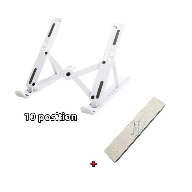 Multi-Angle Ergonomic Notebook Stand 10 Gear Height Adjustable Foldable Portable Laptop Bracket Heat Dissipation Computer Holder