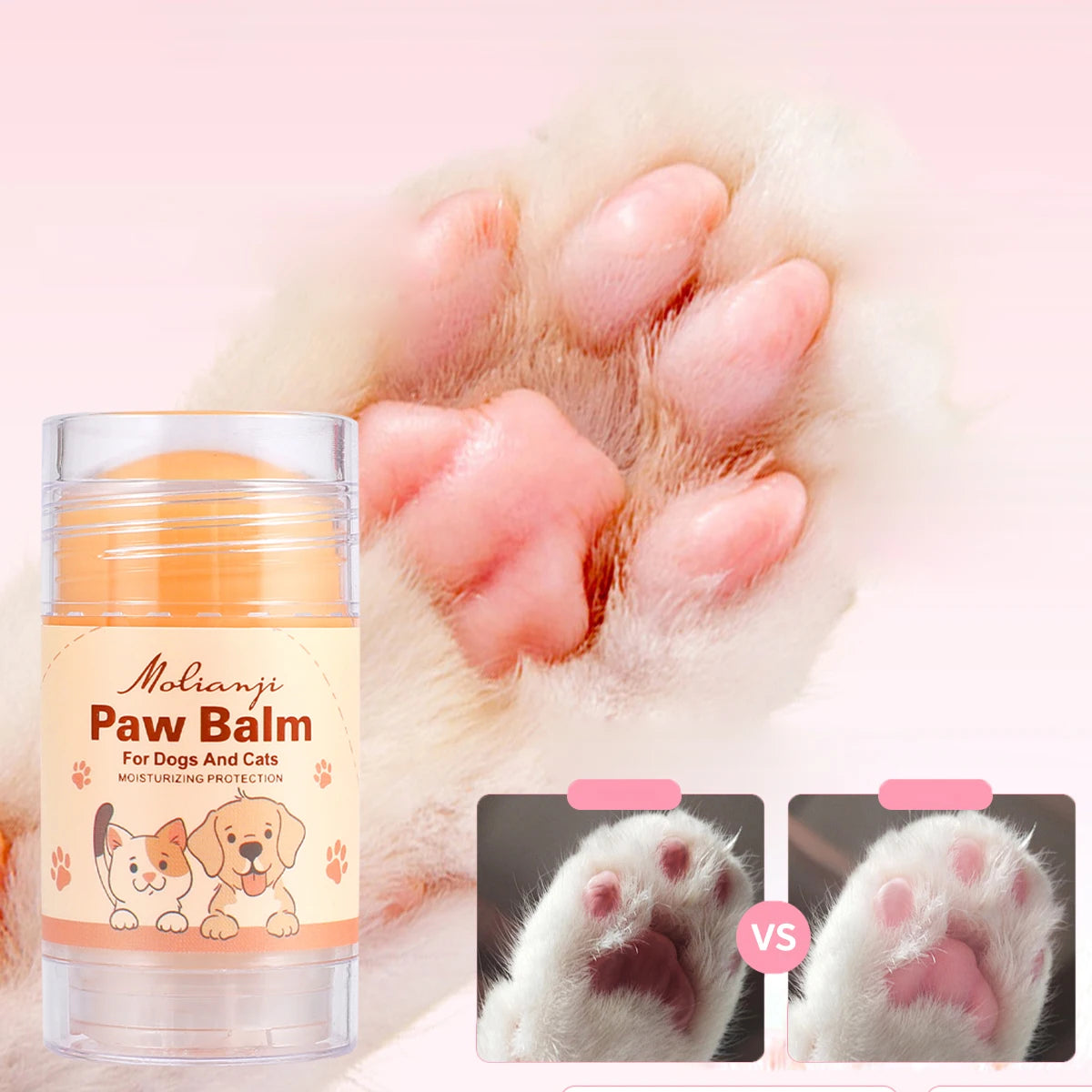 Pet anti cracking moisturizing cream, paw and nose care, deep moisturizing, suitable for cats and dogs, daily pet care