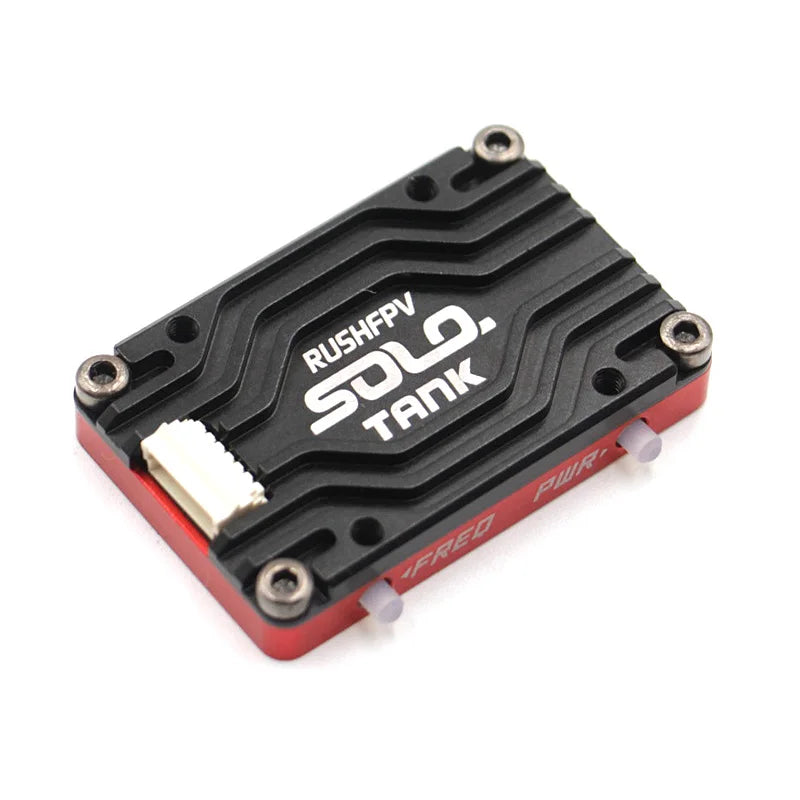 RUSH Solo Tank 5.8G VTX Video Transmitter CNC Shell 1.6W High Power Built-in Microphone Heat Dissipation Structure For RC FPV