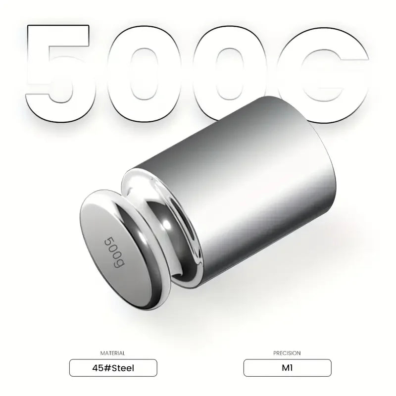 100g 200g 500g Precision Calibration Set Stainless Steel Weights Chrome-Plated Scale Weights Set Household Kitchen Tools Calibration Professional Laboratory Supplies
