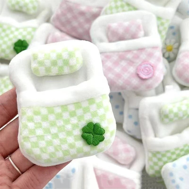 Cute Sleeping Bag Storage Bag for Sylvanian Families, Mini Doll Cloth Clothes, Doll Room Decoration, Mini Furniture Accessories