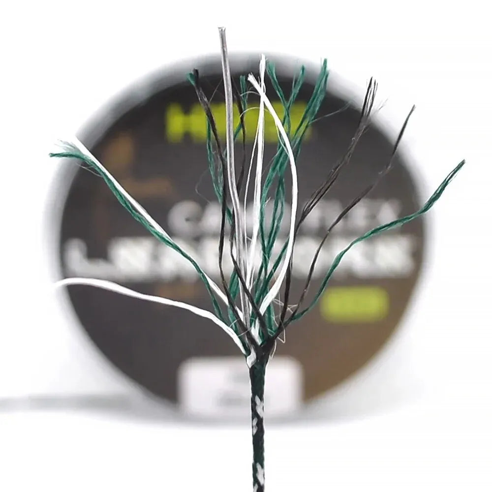 Hirisi 1pcs 35LB 7M Leadcore Carp Fishing Tackle Line Make Carp Hair Rigs 3 Color Braided Lead Line