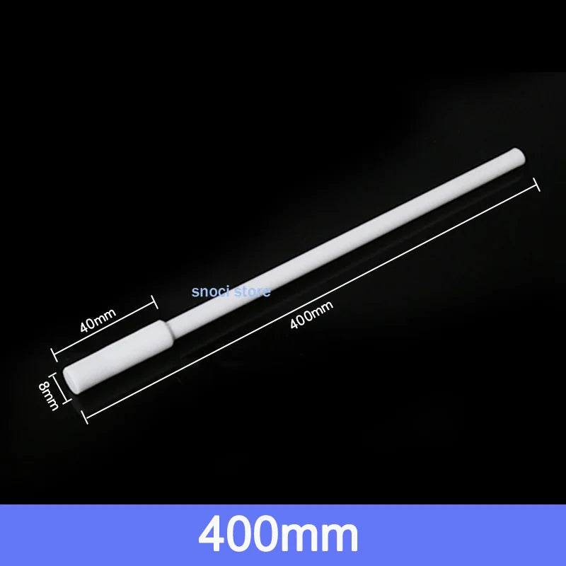 PTFE Magnetic Stirrer Stir Bar Magneton Stirring Rod PTFE recovery rod magnetic stirrer Recoverer  White 1Piece