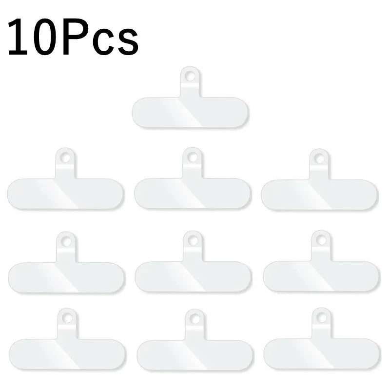 1/3/5Pcs Transparent Mobile Phone Anti-lost Lanyard Card Gasket Universal Detachable Phone Hanging Cord Strap Patch Tether Pad