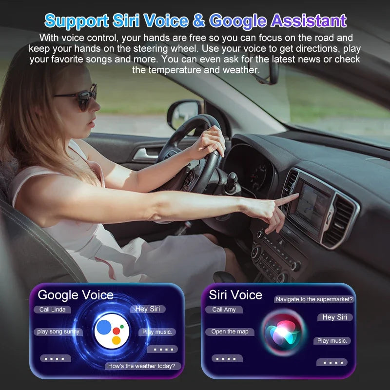 2026 Android13 CarPlay Ai Box Kowankit Wireless Android Auto 3 in 1 USB Adapter Plug & Play For Youtube Netflix Universal TV Box