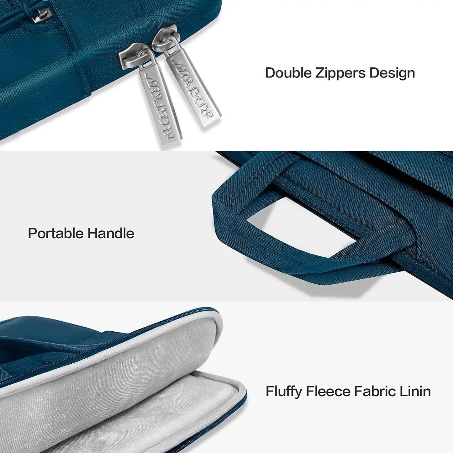 13 14 15 16 inch Laptop Bag Notebook Pouch for MacBook Air Pro Asus Dell HP Office Travel Computer Briefcase Handbag Sleeve Case