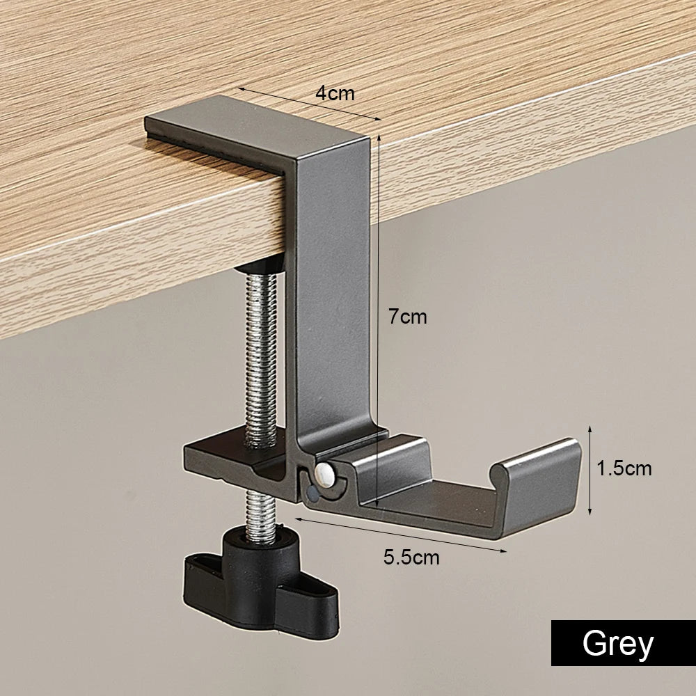 Adjustable Desk Edge Hook Punch-free Hanging Bag Hanger Removable Handbag Holders  Foldable Multi-functional Table Hook