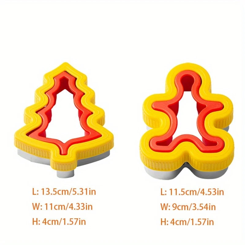 1/2/3/4/5/6pcs Stainless Steel Cookie Cutters Set - Animal & Heart Shapes for DIY Baking, Bread, Sandwich, Gift for Kids