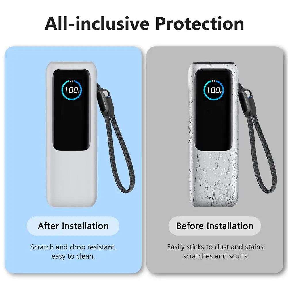 For Anker Zolo 165W Mobile Power Silicone Case Portable Power Bank Protective Cover Portable Travel Case With Carrying Strap