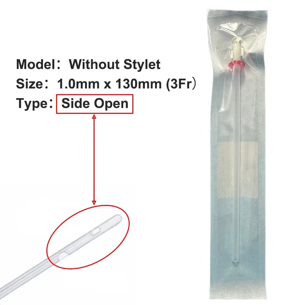 10Pcs/box Cat Catheter with Stylet 3Fr End Hole 4Fr Side Holes Veterinary Urinary Cat Catheters Pet Care Room