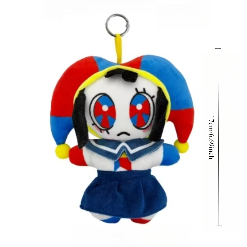 25CM Amazing Digital Doll Circus Maid Jax Plush Magical Rabbit Clown Cartoon Periphery Suitable Fans Home Collection Decoration