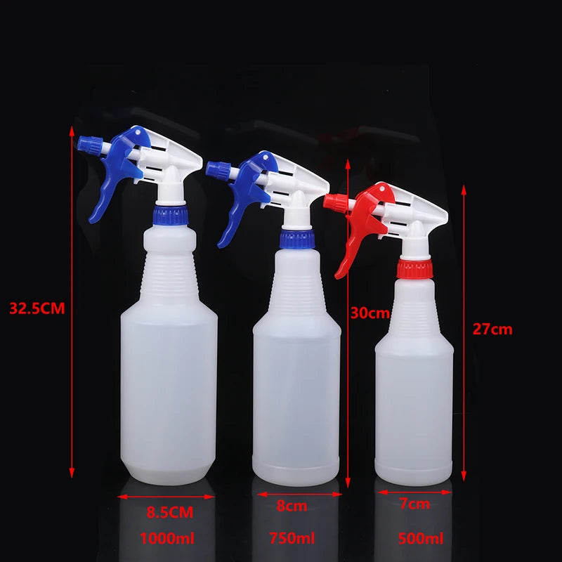 1PC Transparent Portable Spray Bottle for Gardening Multipurpose 500ML/750ML/1000ML Empty Refillable Atomizer Container