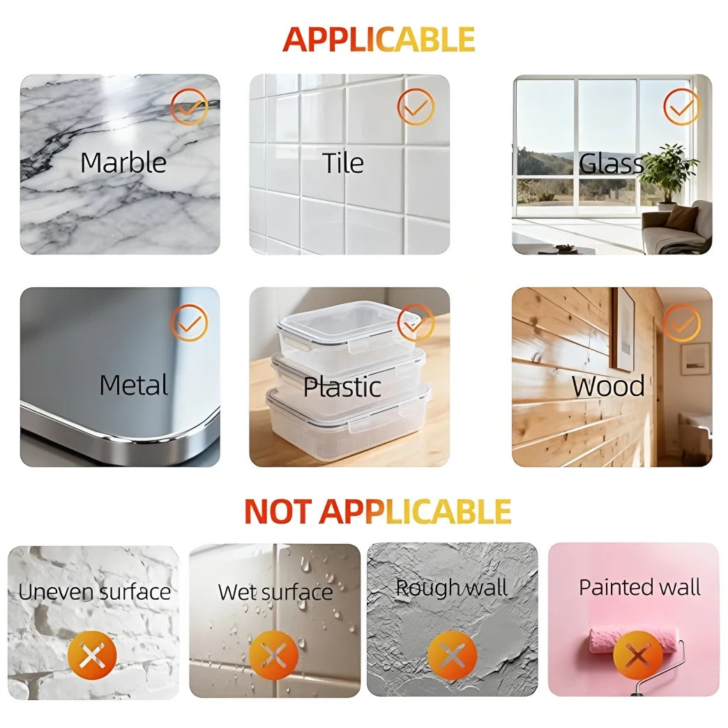 Double Sided Tape Ultra-strong Adhesive Tape Nano Heavy Duty Glue Tape Waterproof Traceless Strip Reusable Double Face Tape