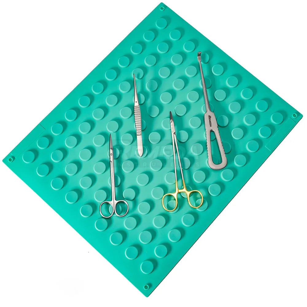 Professional Reusable Autoclavable Latex Free Magnetic Mat Small 40*30cm for Lab Instruments Blue Green Purple Black Best Tool